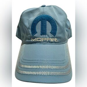 Mopar Logo Baseball Hat Blue Embroidered • Adjustable • Preowned